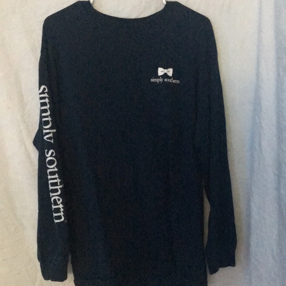 navy blue simply southern shirt